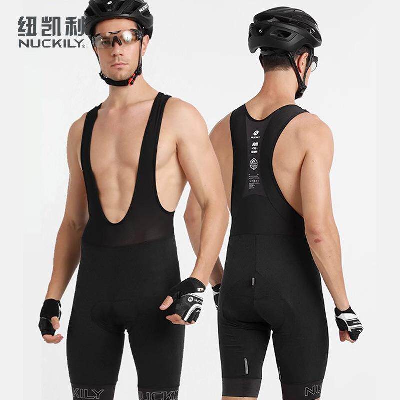 NUCKILY新款背带骑行短裤男骑行短裤公路车山地车自行车夏季