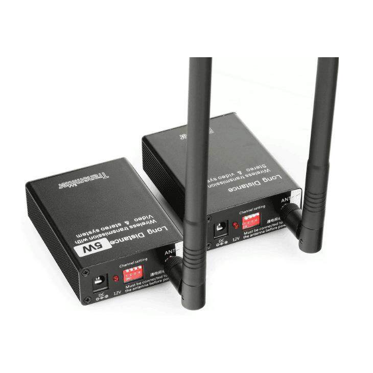 无线影音传输器2.4G/5W无线音视频2.4G5W无线监控设备