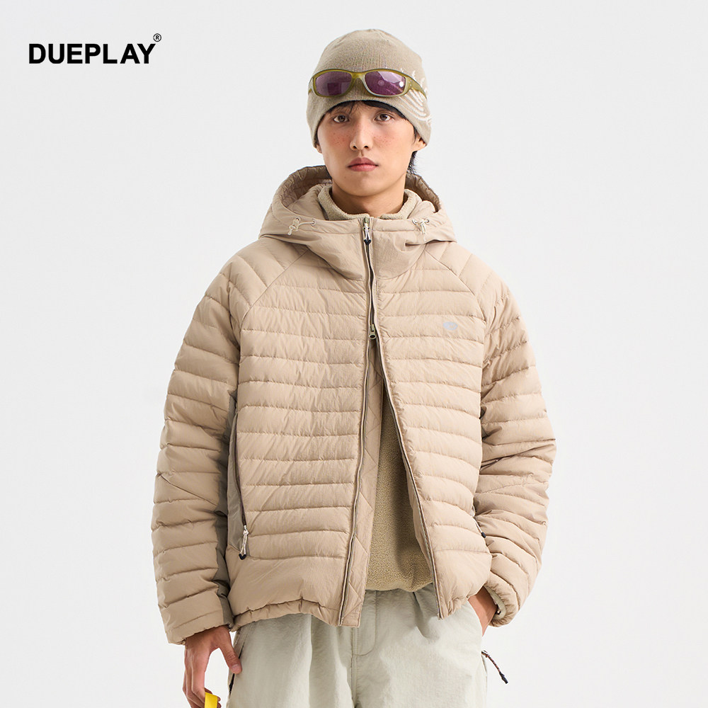 【明星郑恺潮牌】冬季白鸭绒羽绒服连帽轻薄保暖防水外套男女新款,男装,羽绒服,淘宝优惠券,粉丝福利购,淘宝优惠卷