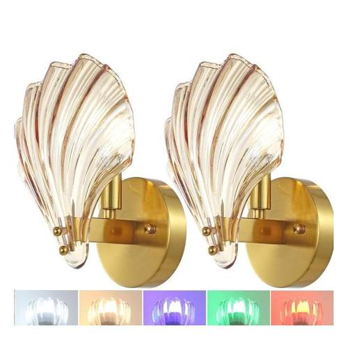 电商可充电调光RGB灯泡壁灯遥控控制墙壁灯玻璃镜前灯