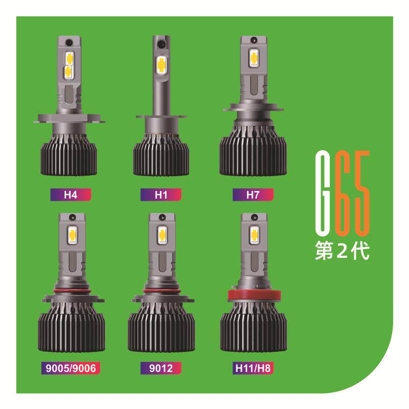 G65爆款汽车LED大灯H7150W远近一体超亮聚光12V24V通用双铜管