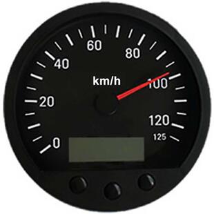 140MM卡车速度表CANBUSJ1939脉冲表里程可调带超速报警