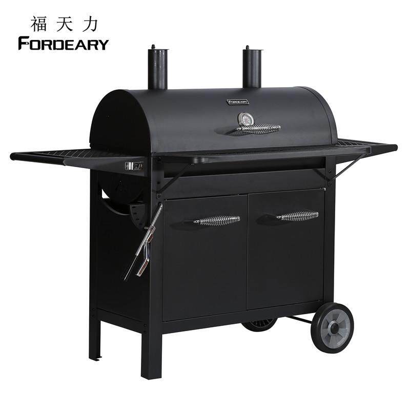 福天力烧烤炉户外聚会烧烤架家用木炭庭院商用大号美式BBQ焖烤炉