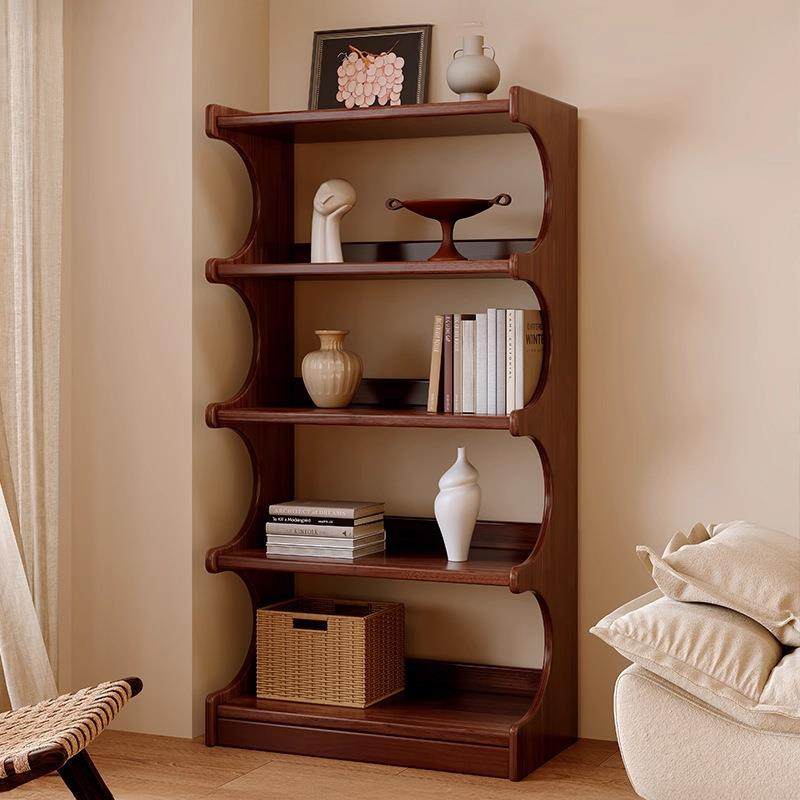 全实木橡胶木轻奢书架置物架落地客厅收纳储物展示柜一体靠墙书柜,节庆用品/礼品,新娘配件,淘宝优惠券,粉丝福利购,淘宝优惠卷