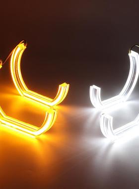 适用宝马E90E81E46E87F30E53E60E63E36双色水晶天使眼