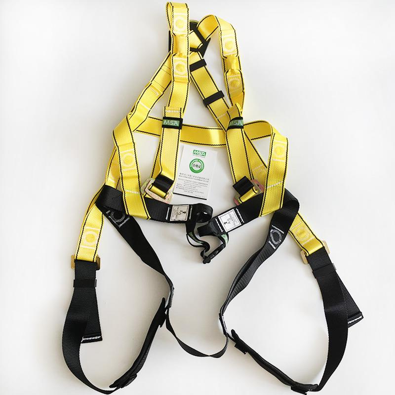 MSA梅思安优越防坠落全身式安全带10106893沃克曼安全绳