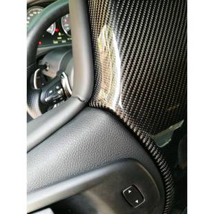 适用宝马F80M3 F82F83M4碳纤维座椅后盖板M4座椅椅背头枕后盖