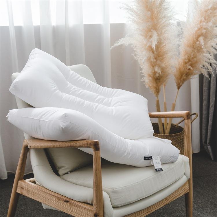 全棉水洗枕芯枕头 单双人酒店羽丝绒枕芯柔软舒适护颈枕可水洗