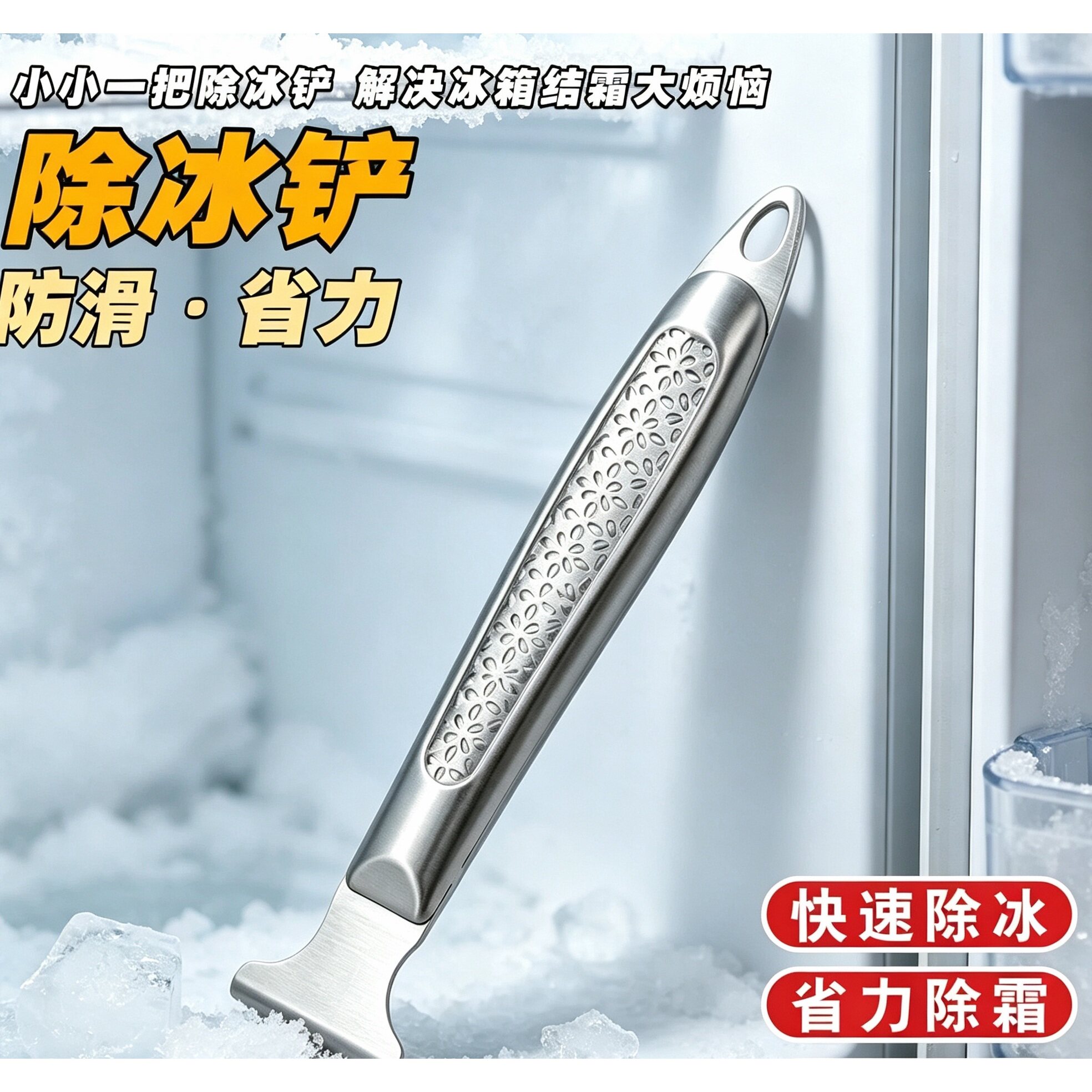 冰箱除冰铲专用电冰箱冰柜除霜铲冷冻加厚不锈钢除冰铲子