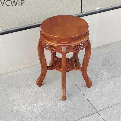 实木圆凳子家用北方老榆木圆餐凳白茬仿古矮凳白坯中式凳lyd