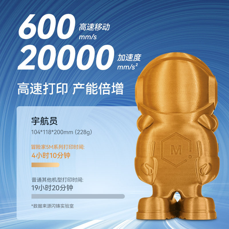 闪铸AD5M高速打印高精度全自动调平FDM桌面级 3D打印机