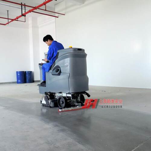上海工厂车间地坪重油污清洗机器美GM110BTR80驾驶式洗扫一体机