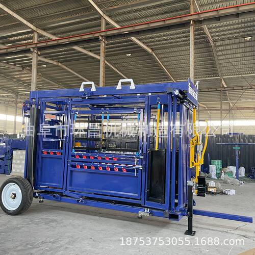 养殖厂防疫保定架 牛羊保定架子  新型保定枷 牛用保定架可移动