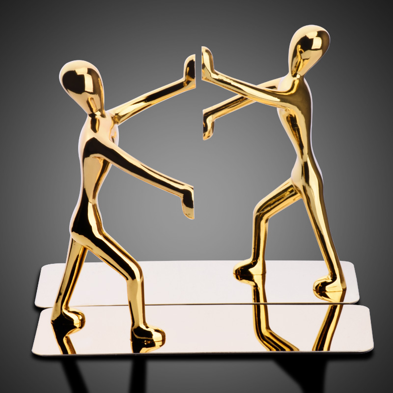 不锈钢功夫书立一对价书档书夹书立夹创意教师节礼品实用时尚礼品