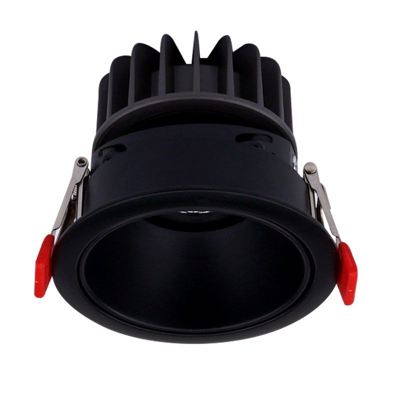 黑色深杯防眩聚光led天花射灯7W嵌入式客厅筒灯开孔75mm7.5公分cm,家装灯饰光源,嵌入式射灯,淘宝优惠券,粉丝福利购,淘宝优惠卷