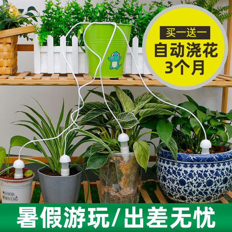 浇花神器自动浇水器假期出差可调节滴灌器养花种菜懒人渗水滴水器