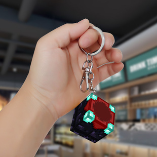 我的世界挂件MC周边TNT苦力怕命令方块全套方块三阶魔方钥匙扣