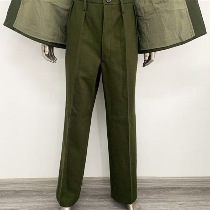 正榀老式87毛呢套装多口袋老年中山装羊毛呢外套冬季保暖民族服装