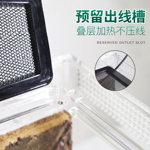 寄居蟹饲养缸 水晶玻璃缸 陆生蟹造景箱 养殖水陆双用生态雨林缸