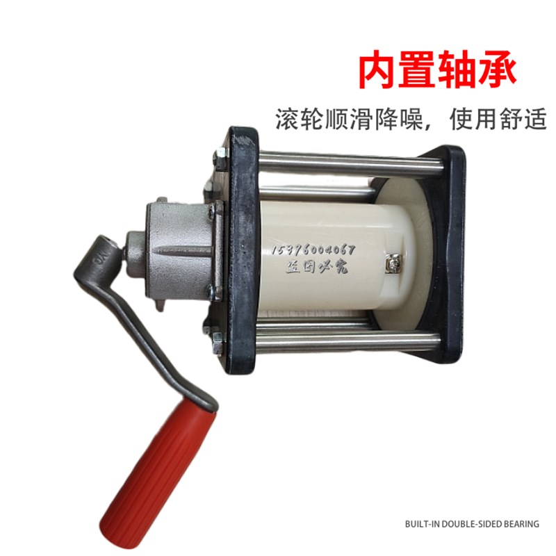 不锈钢旗杆配件锥形旗杆升降内置绕绳器手摇 搅线盘升降器升旗杆