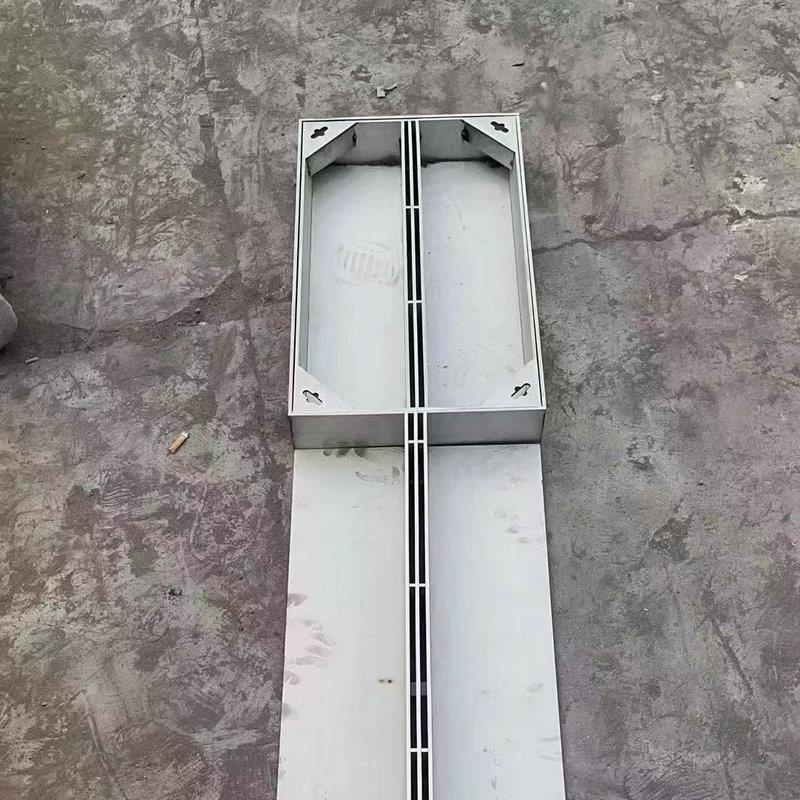 3DITCH BO0不锈钢井盖形隐形检修口水道2下方01缝隙线性排水沟检