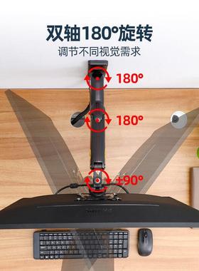 NB FNB ERGON150脑萤幕支电架通用挂墙白色伸挂缩旋转气压可调节F