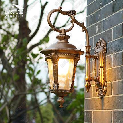 外壁灯过道欧式庭院墙壁灯防台水覆古灯门阳口阳走廊别墅鑫乐居户