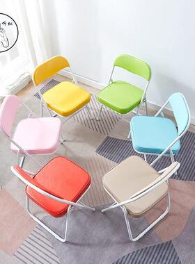 叠椅子KKZ折人矮椅简约现代家用靠背4椅座33/38成/2学生宿舍学习