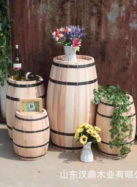 酒吧装饰木展会婚庆HD-922摄影桶道具实木啤酒桶酒酒庄摆桶件木原
