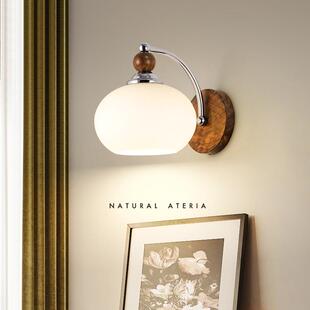 中古风走廊过道壁灯新中式复古床头小吊灯家用阳台LED中山灯具