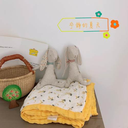 盛夏竹纤维面料六层纱布毯柔软沙发无数办公室午睡小盖毯