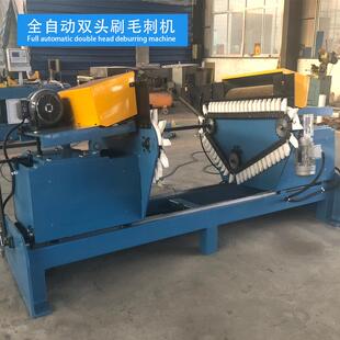 全自动双头不锈钢刷圆方矩形金属管内孔管口去毛刺机 抛光机
