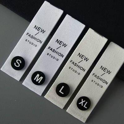 服装合子二扣母扣码尺塑料YFC数字圆形标尺纽领标水洗标分码可拆