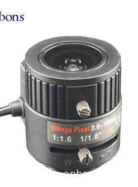 1/1.8”变焦镜头3.6-10mmF1.6高解析红外镜头8MP自动镜头C镜头C口