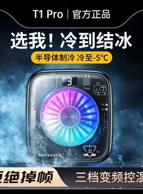 爆款手机散热器半导体制冷真结冰磁吸平板手机降温神器静音背夹跨