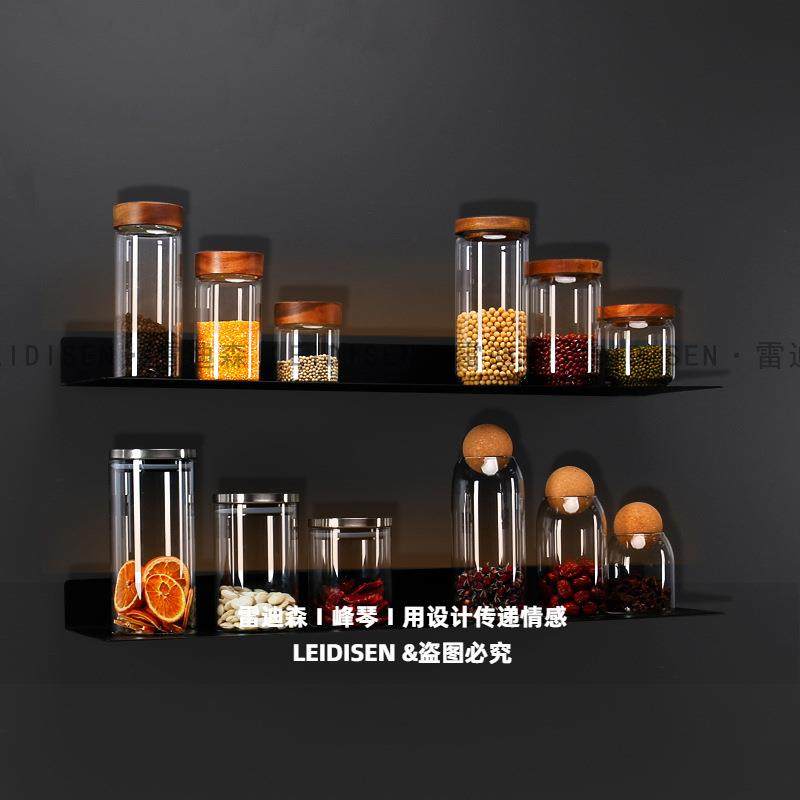 样板房间厨房密封罐杂粮罐橱柜玻璃储物罐摆件创意软装拍照道具,电子元器件市场,其它元器件,淘宝优惠券,粉丝福利购,淘宝优惠卷