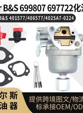For B&S 699807 697722 化油器 401577 406577 4025A7-0224 carb