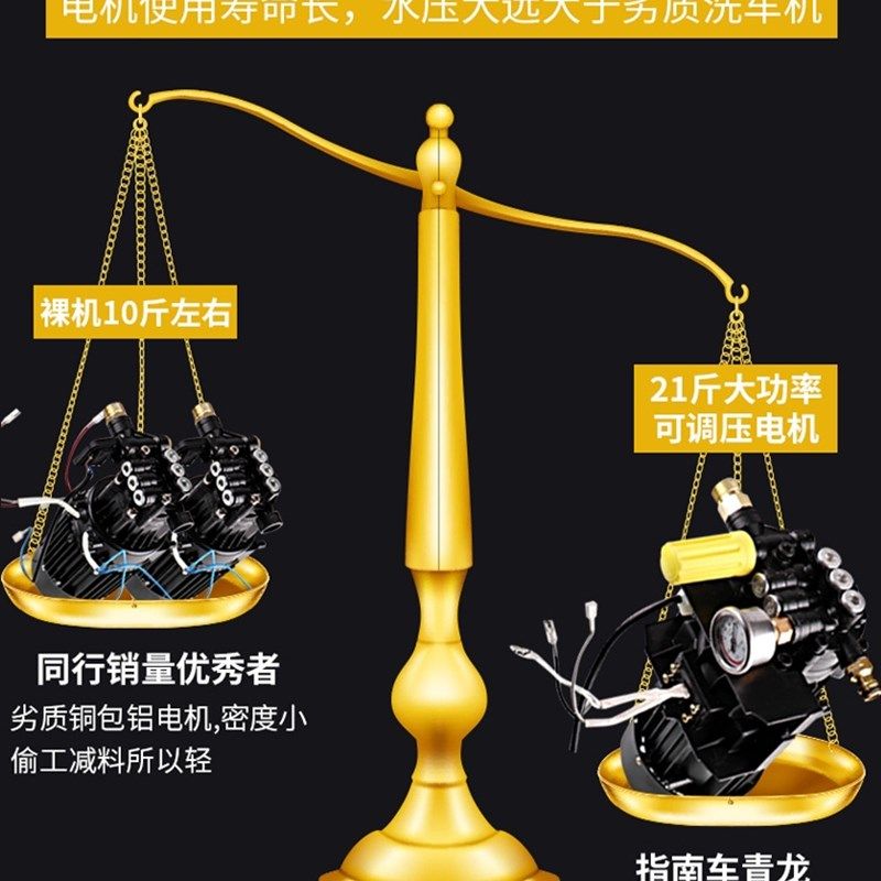 指南车青龙洗车家用高压水泵抢小型机便携220v全自动刷车水枪神器