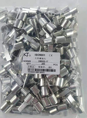 KT片形裸端头替代鸭嘴鼻空开微断压接线鼻子紫铜冷压接线端子DBN