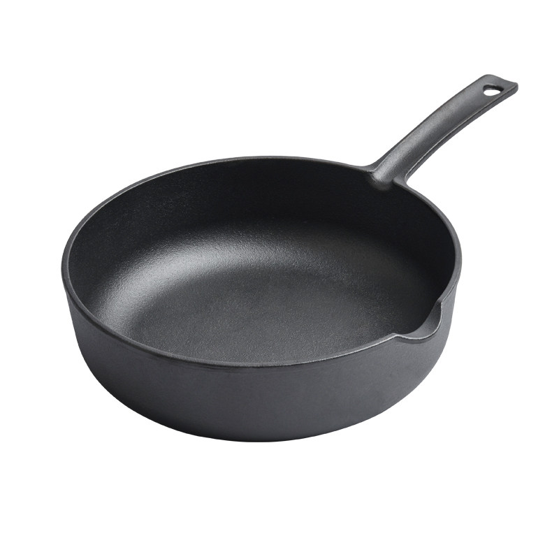 小幸福铸铁小汤锅单身纯铁无炒锅奶锅食多用辅家用锅生铁涂层小