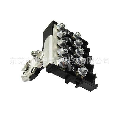 汽车房险车线改MRU装正极电瓶保险丝盒五路路丝ANS保丝座电池保险