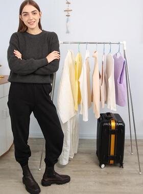 折晾衣架落地室内F966M775不占空行间出叠旅便携式简易可伸缩差卧