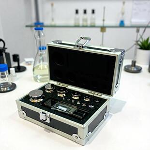 304不锈钢无磁砝码2kg-1mg套装砝码F1/2等级圆柱形盒装砝码