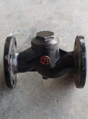 兰天津大站力字牌阀门止41HT-16铸铁升降式129法卧式回阀DN50-DN3