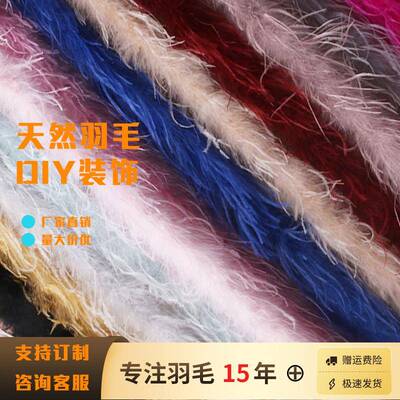 厂家直销现货供应-11m鸵鸟毛条毛羽毛条绒条IOP舞台演出服装饰c9