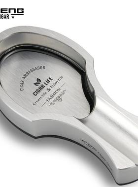 J825IFNG风雪茄烟灰缸创意季金属铝合金雪E茄烟客缸厅酒吧雪茄缸