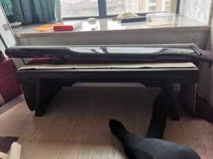 兰考纯泡桐实木塌桌实木琴桌禅意国学桌便携式折叠伏羲式古琴桌