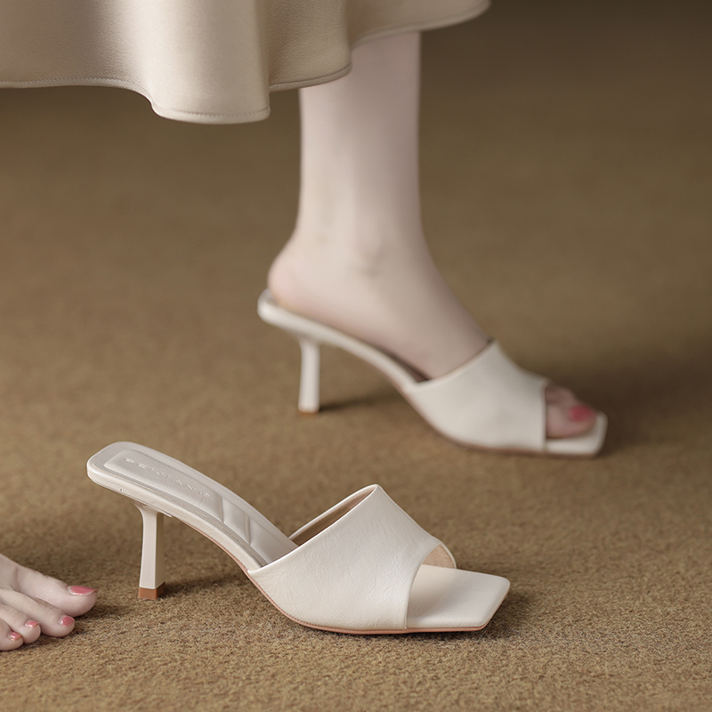 高跟拖鞋女夏外穿2025新