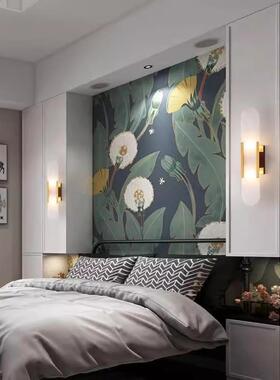 云石壁卧室创床头灯轻奢后现代简约意设计墙酒店民宿客89244厅背