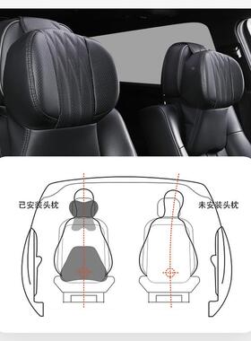 OS护HA靠NKEDA/善客72290道汽车头枕颈枕车载枕垫四季通用颈座椅